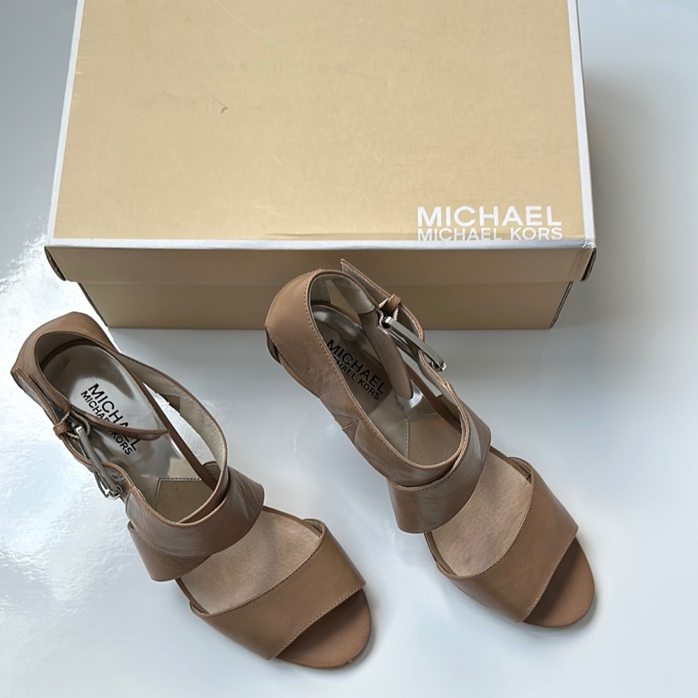 Michael Kors Tan Strappy Sandals